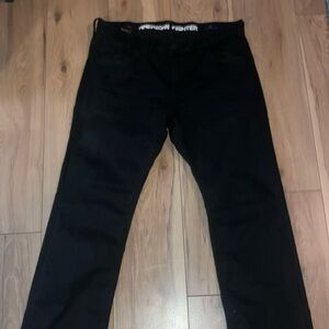 American Fighter Black Straight Jeans Classic Style